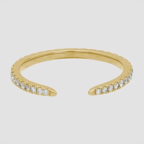Open Band Diamond Ring - 18K Gold | VS Clarity - Image 4