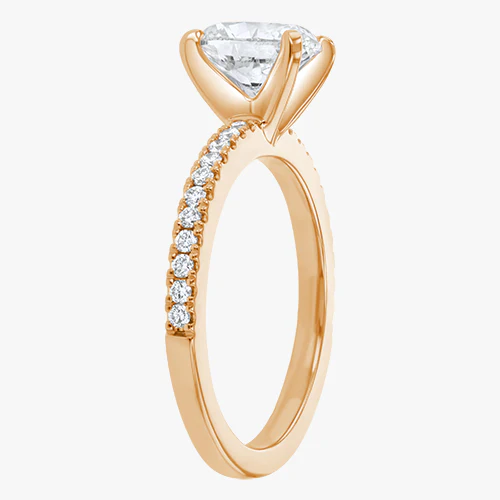Oval Cut Engagement Ring - 18K Gold - Image 10