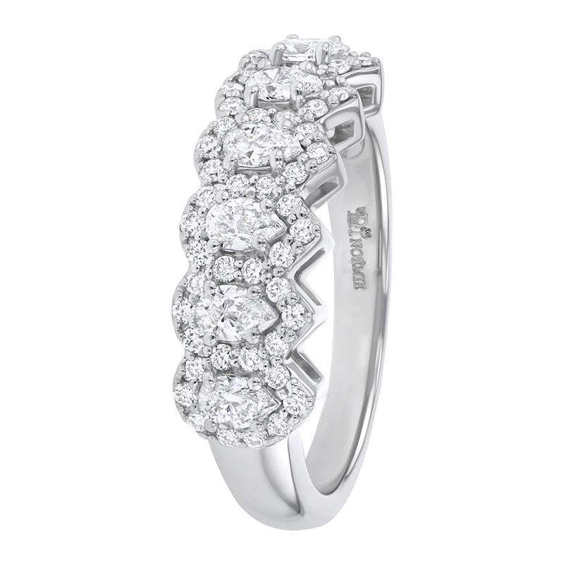 Pear Shaped Diamond Halo Ring - 18K Gold | VS Clarity - Image 3