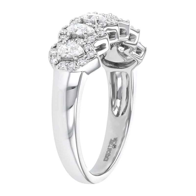 Pear Shaped Diamond Halo Ring - 18K Gold | VS Clarity - Image 5