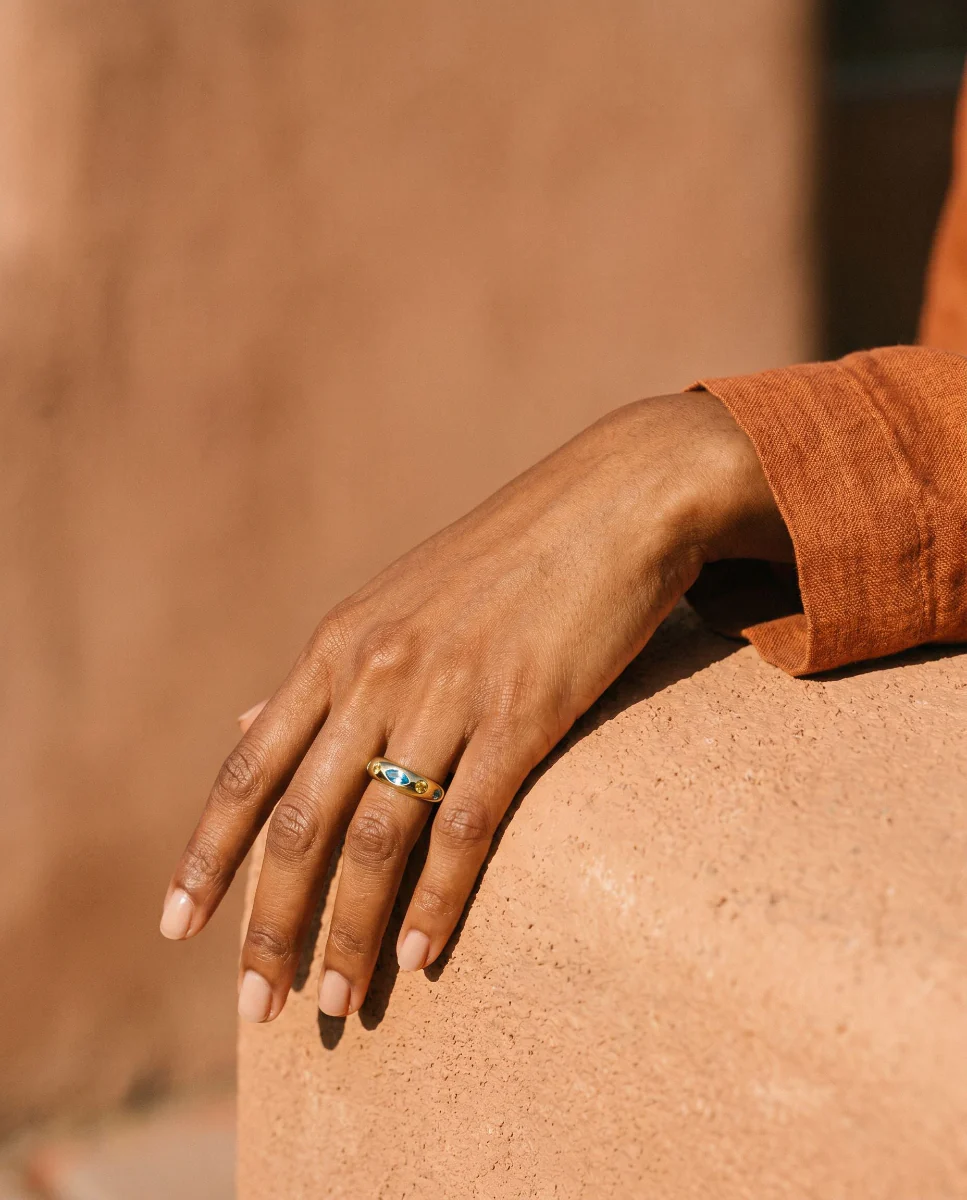 Personalized Birthstone Stacking Ring - Image 3