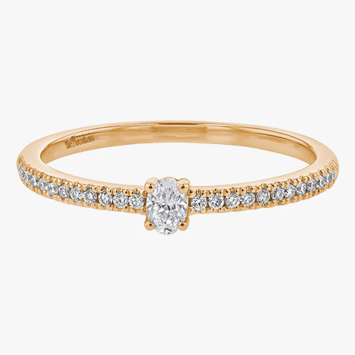Petite Oval Cut Diamond Ring - 18K Gold | VS Clarity Natural Diamonds - Image 3