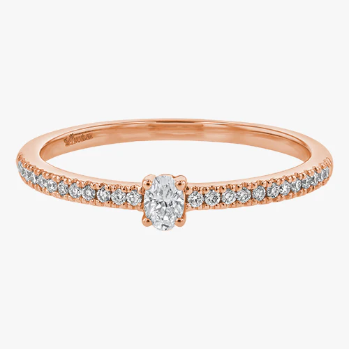 Petite Oval Cut Diamond Ring - 18K Gold | VS Clarity Natural Diamonds - Image 5