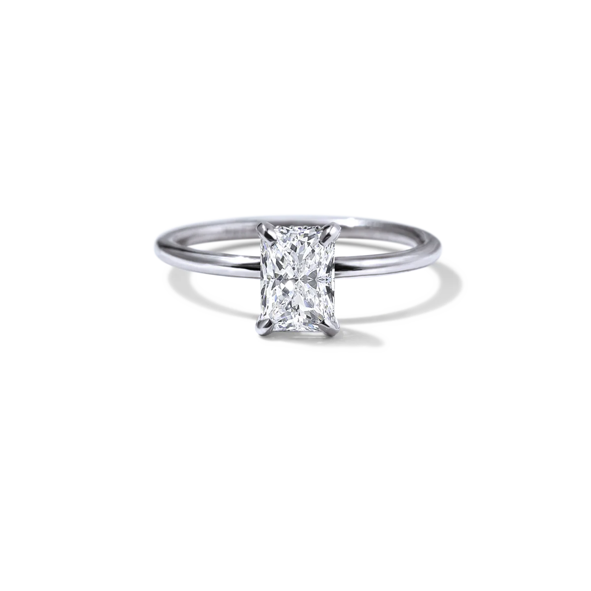 Noémie Solitaire Pick Your Diamond Shape Engagement Ring - 18K Gold - Image 14