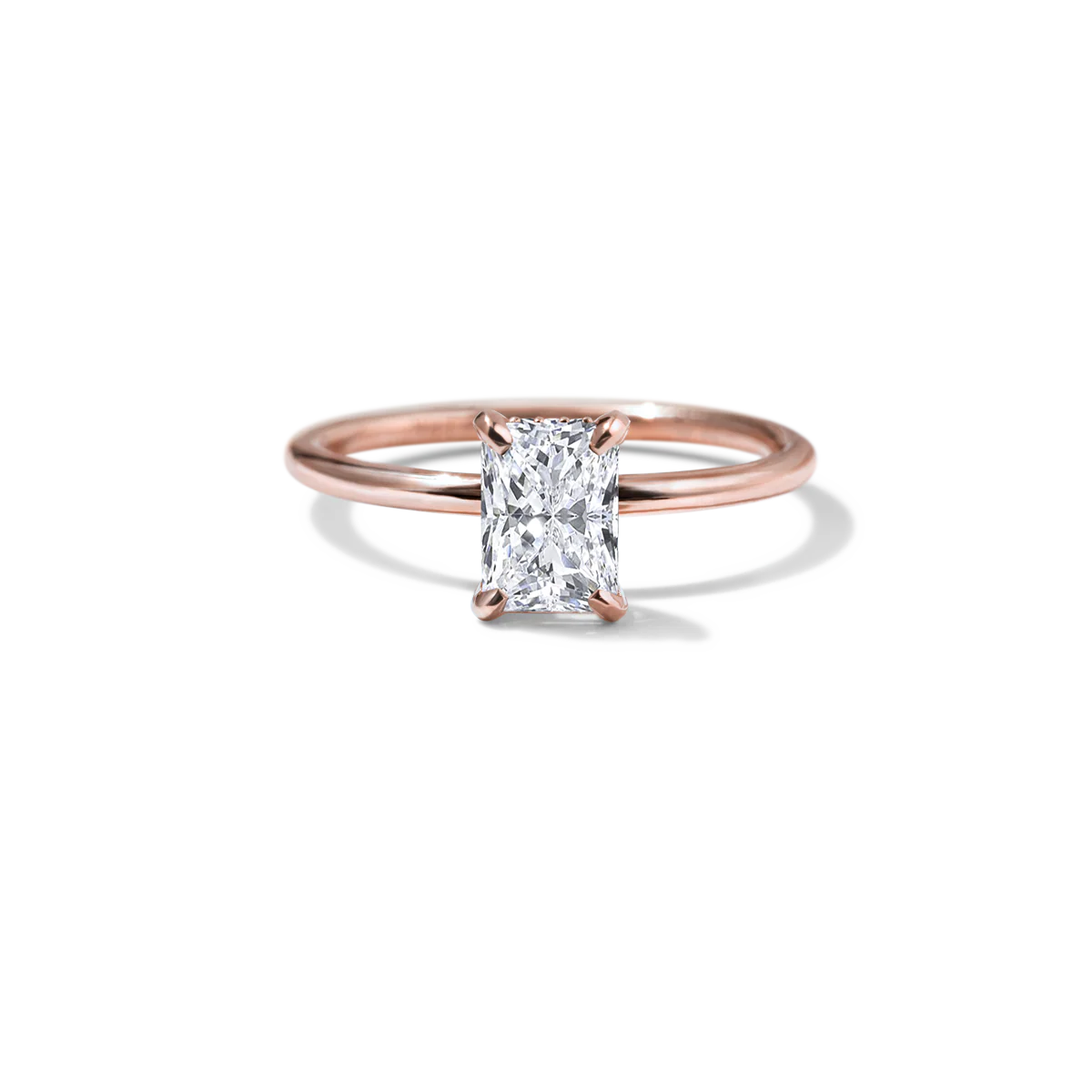 Noémie Solitaire Pick Your Diamond Shape Engagement Ring - 18K Gold - Image 15