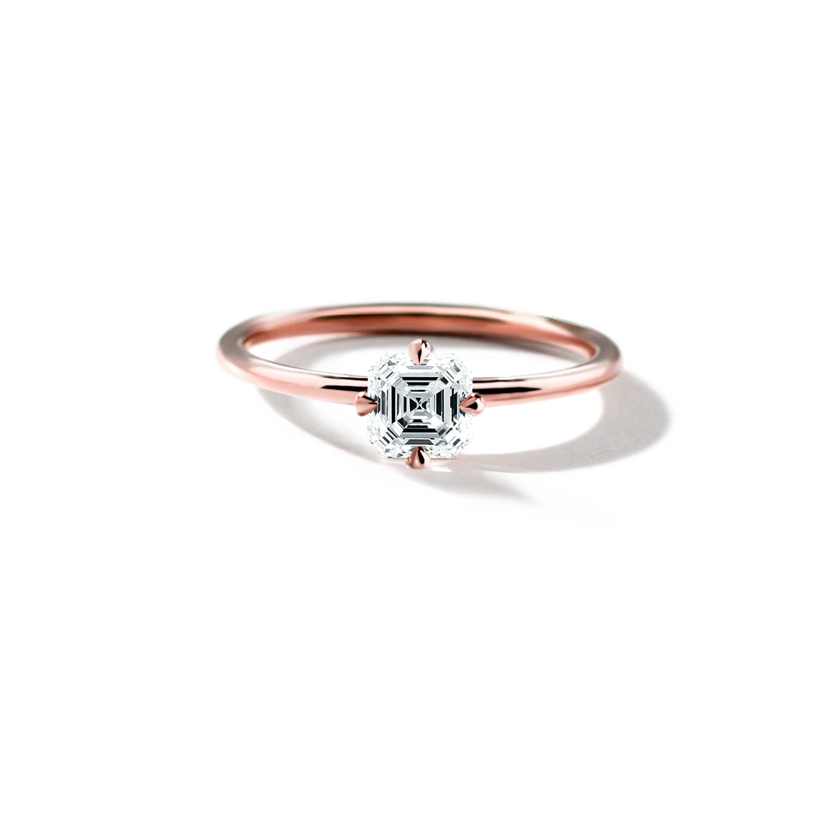 Noémie Solitaire Pick Your Diamond Shape Engagement Ring - 18K Gold - Image 18