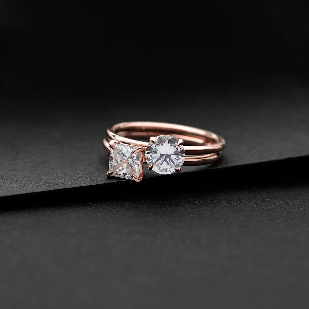Noémie Solitaire Pick Your Diamond Shape Engagement Ring - 18K Gold - Image 22