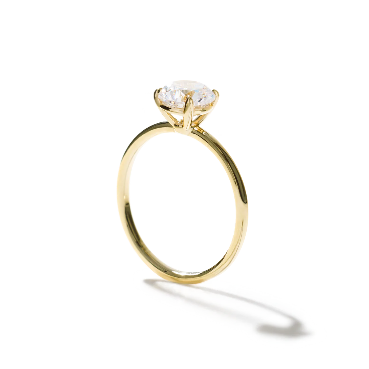 Noémie Solitaire Pick Your Diamond Shape Engagement Ring - 18K Gold - Image 26