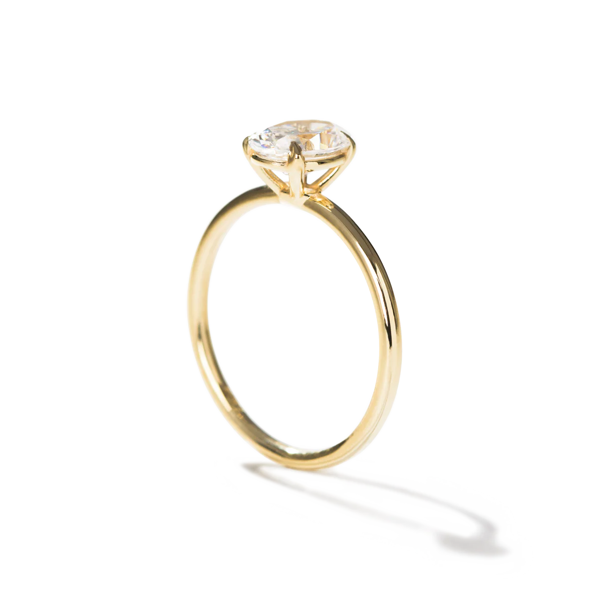 Noémie Solitaire Pick Your Diamond Shape Engagement Ring - 18K Gold - Image 29
