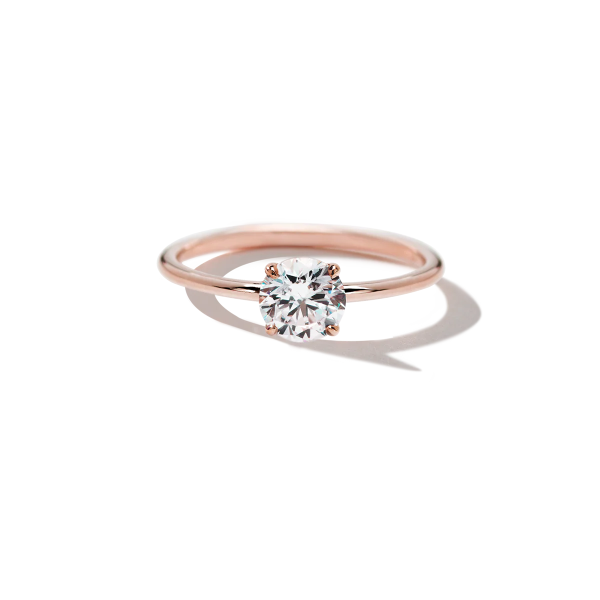 Noémie Solitaire Pick Your Diamond Shape Engagement Ring - 18K Gold - Image 3