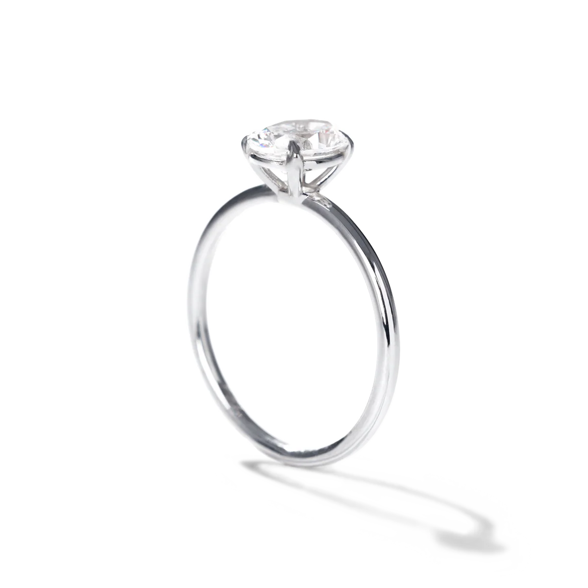 Noémie Solitaire Pick Your Diamond Shape Engagement Ring - 18K Gold - Image 30