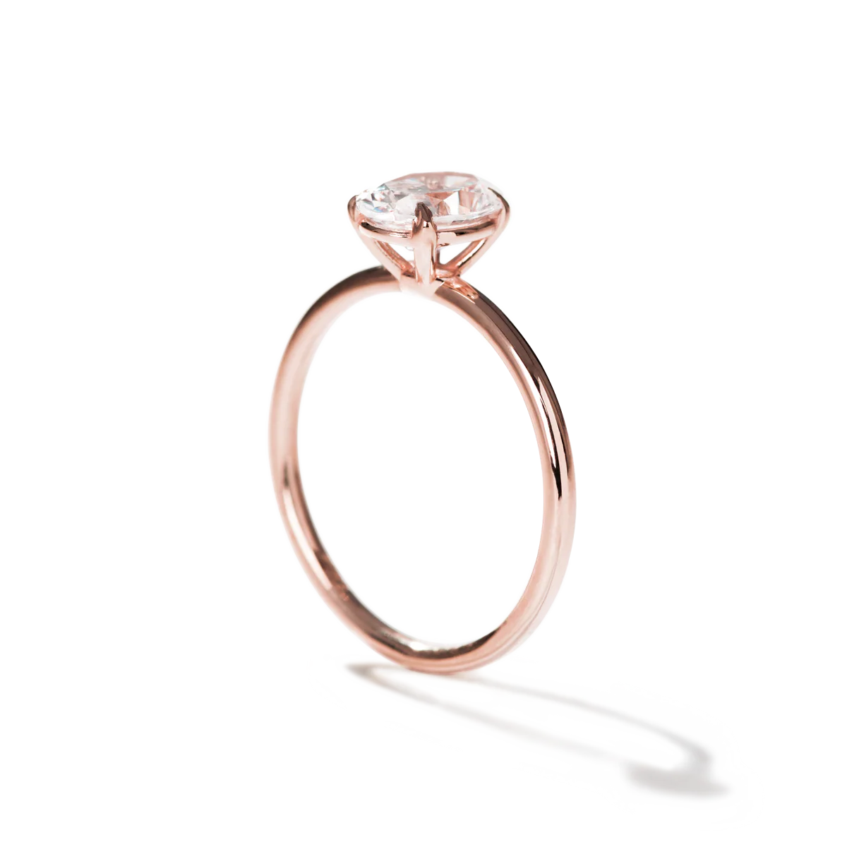Noémie Solitaire Pick Your Diamond Shape Engagement Ring - 18K Gold - Image 31