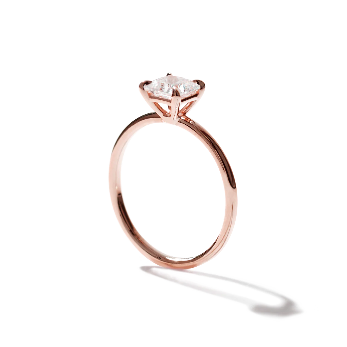 Noémie Solitaire Pick Your Diamond Shape Engagement Ring - 18K Gold - Image 32