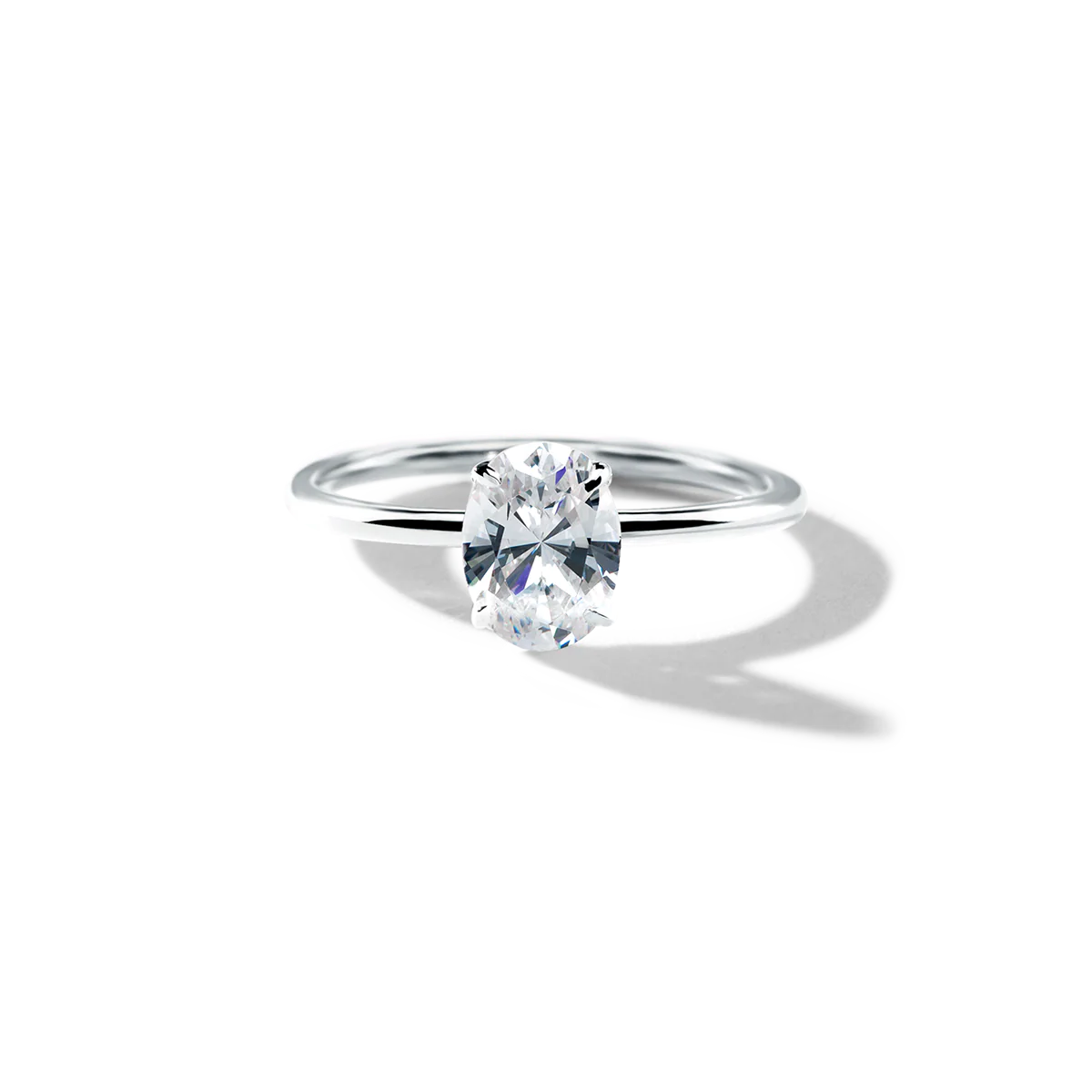 Noémie Solitaire Pick Your Diamond Shape Engagement Ring - 18K Gold - Image 5