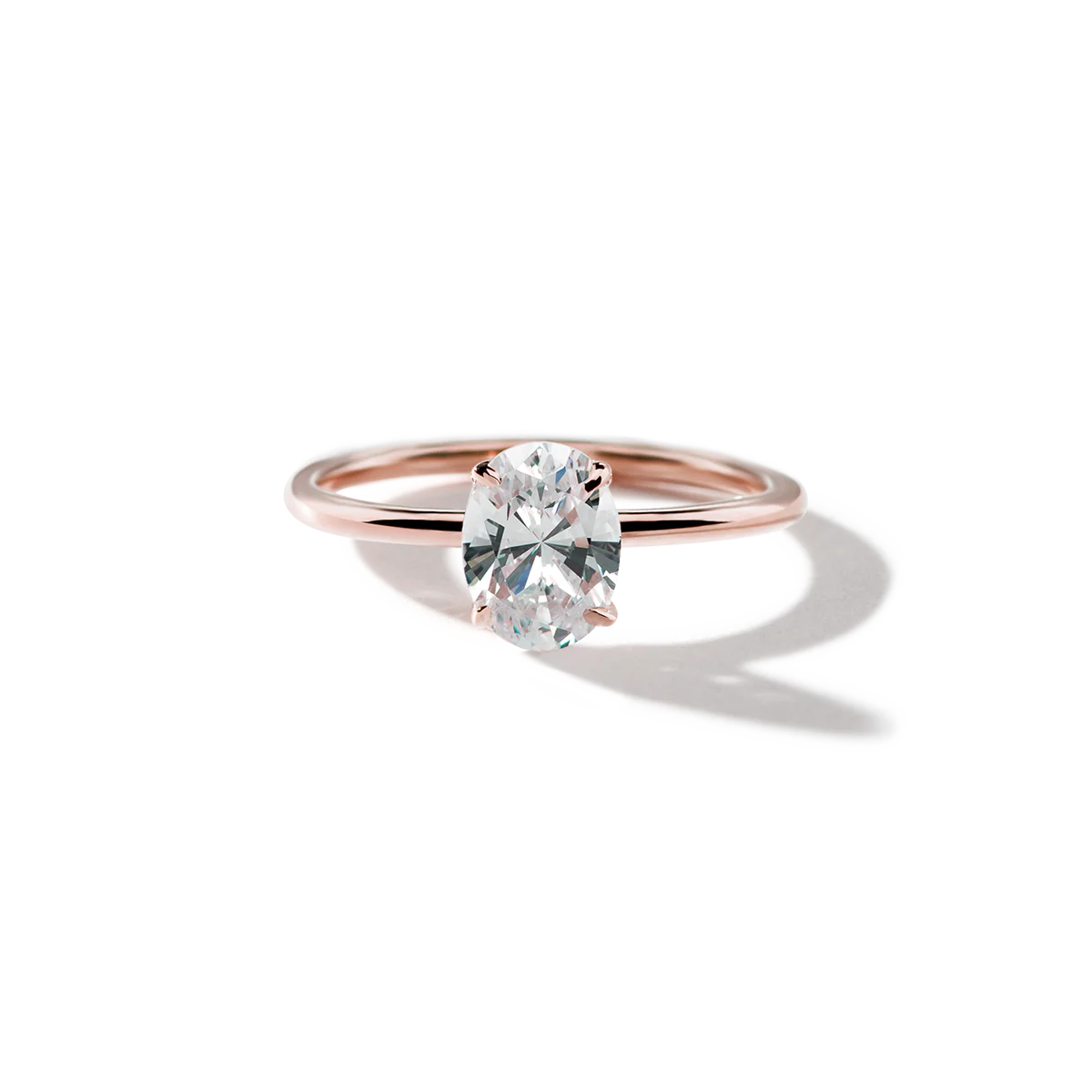 Noémie Solitaire Pick Your Diamond Shape Engagement Ring - 18K Gold - Image 6