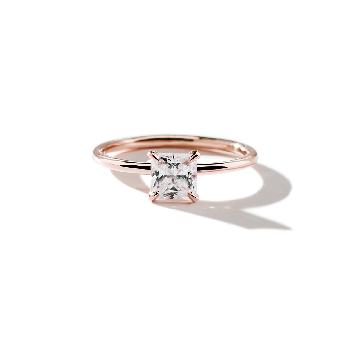 Noémie Solitaire Pick Your Diamond Shape Engagement Ring - 18K Gold - Image 9