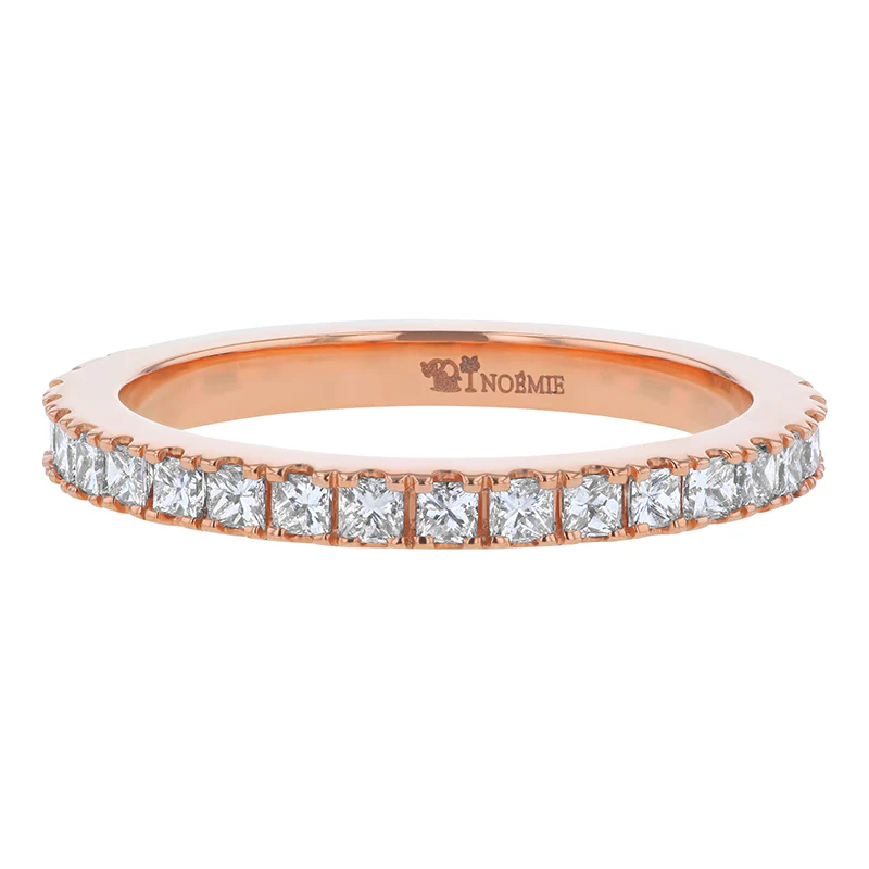 Princess Cut Eternity Band Ring - 14K Gold | VS Clarity Lab Grown Diamonds - Image 3