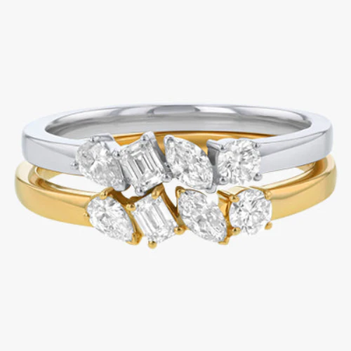 Quartet Multi Shape Diamond Ring - 18K Gold | VS Clarity Natural Diamonds - Image 6