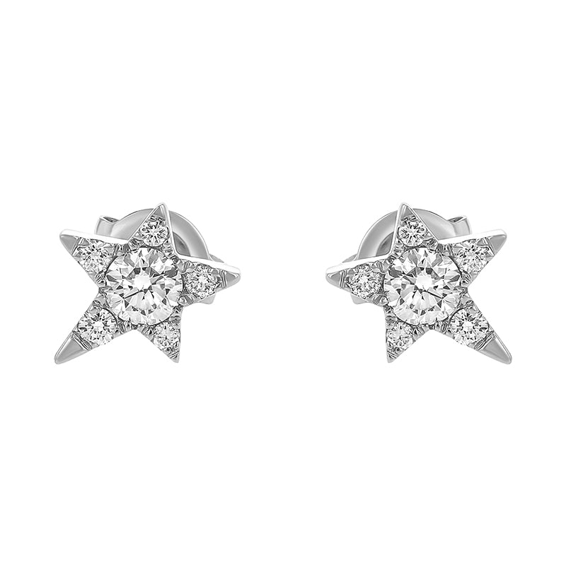 Single Star Diamond Earring - 14K Gold | VS Clarity Lab Grown Diamonds - Image 4