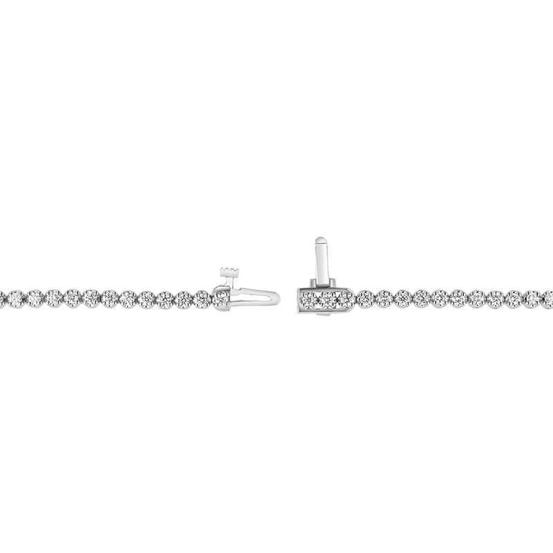 3 Carat Diamond Tennis Necklace - 18K Gold | VS Clarity Natural Diamonds - Image 6