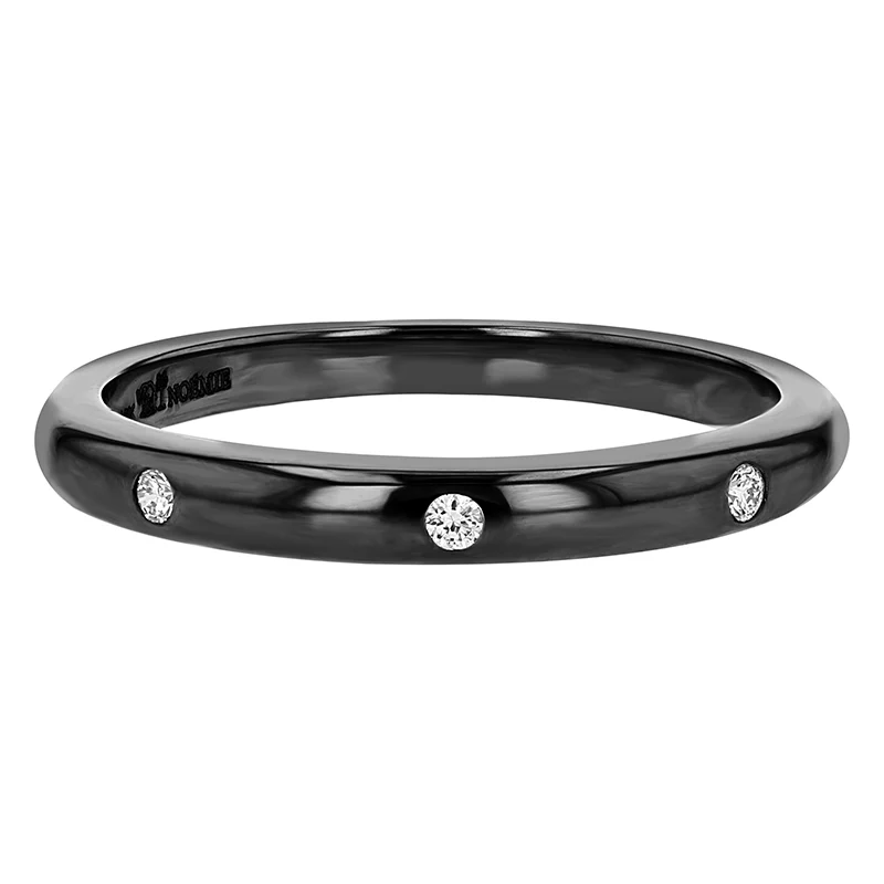 3 Diamonds Stacking Ring - 18K Gold | VS Clarity Natural Diamonds - Image 3