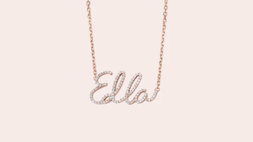 Custom Name Necklace - 14K Gold | VS Clarity Lab Grown Diamonds - Image 7