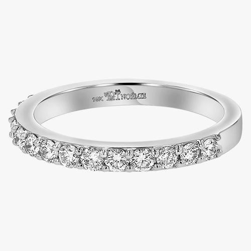 Half Band Diamond Ring - 18K Gold | VS Clarity Natural Diamonds - Image 5