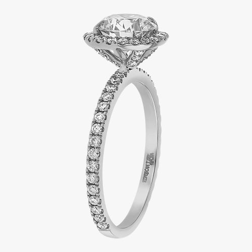 Halo Pavé Diamond Ring - 18K Gold - Image 11