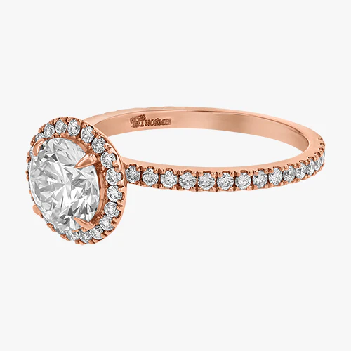 Halo Pavé Diamond Ring - 18K Gold - Image 8