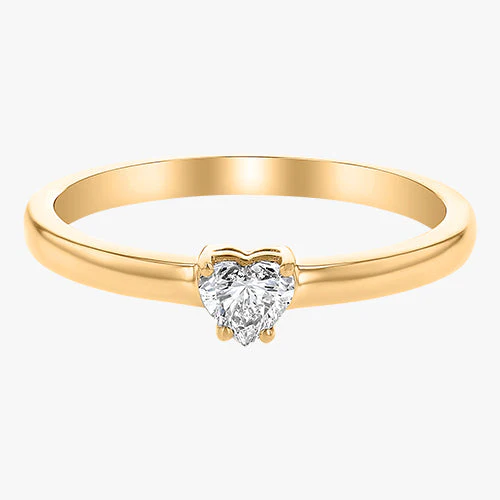 Heart Shaped Diamond Ring - 18K Gold | VS Clarity Natural Diamond - Image 3