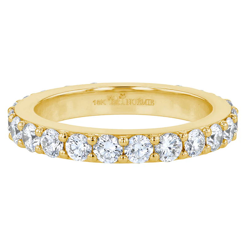 2 Carat Diamond Eternity Band Ring - 18K Gold | VS Clarity Natural Diamonds - Image 3