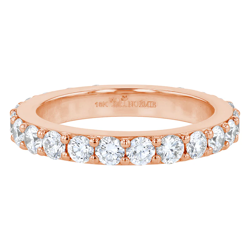 2 Carat Diamond Eternity Band Ring - 18K Gold | VS Clarity Natural Diamonds - Image 4