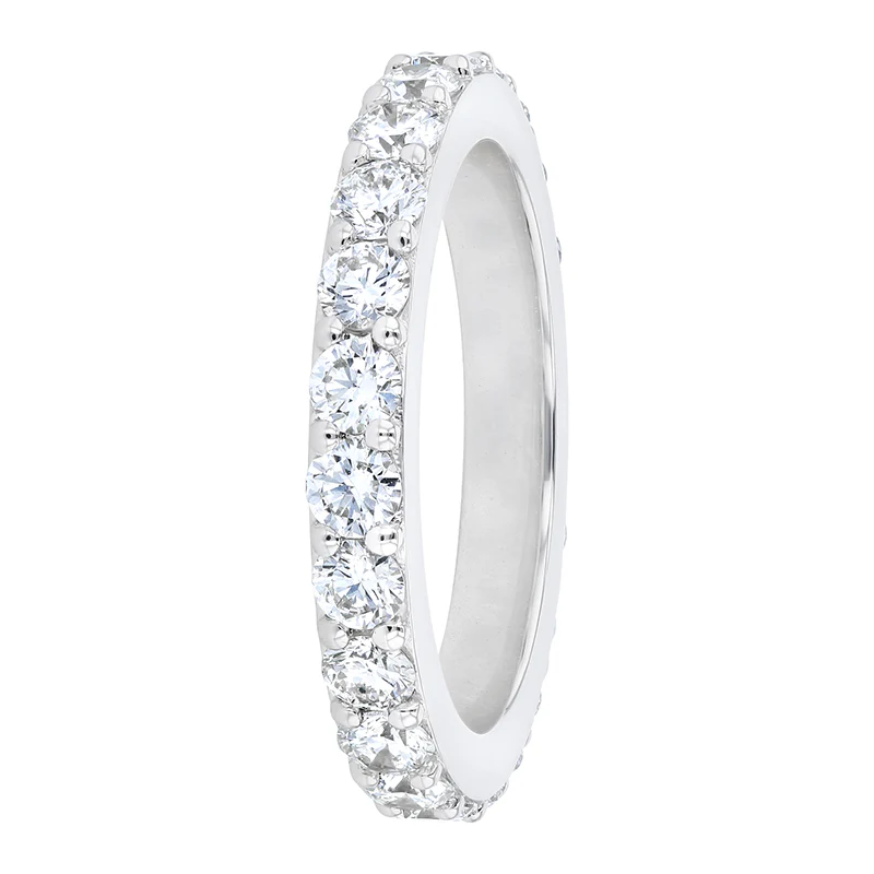 2 Carat Diamond Eternity Band Ring - 18K Gold | VS Clarity Natural Diamonds - Image 5