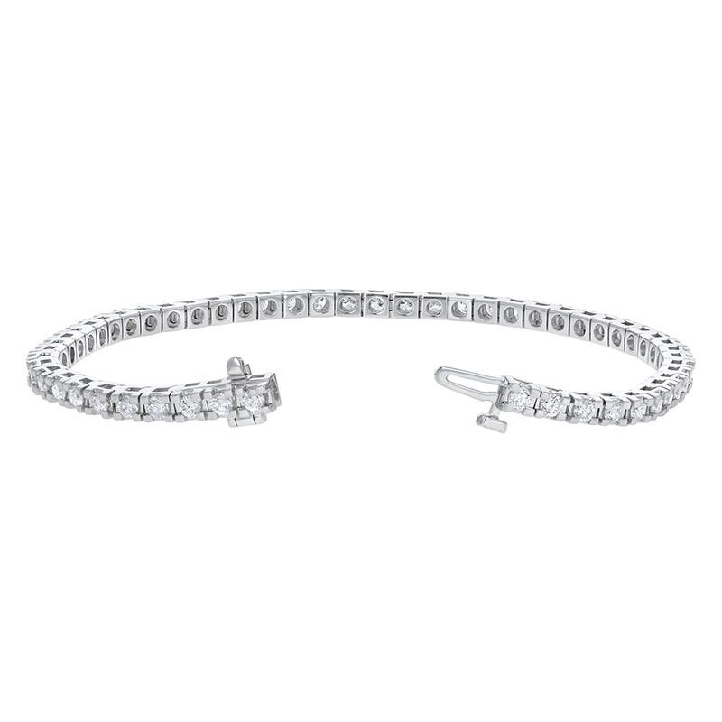 3 Carat Diamond Tennis Bracelet - 18K Gold | VS Clarity Natural Diamonds - Image 9