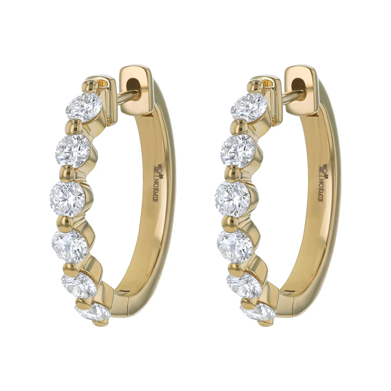 Multiple Hoops with 0.50 Carats - 14K Gold | VS Clarity Lab Grown Diamonds - Image 2
