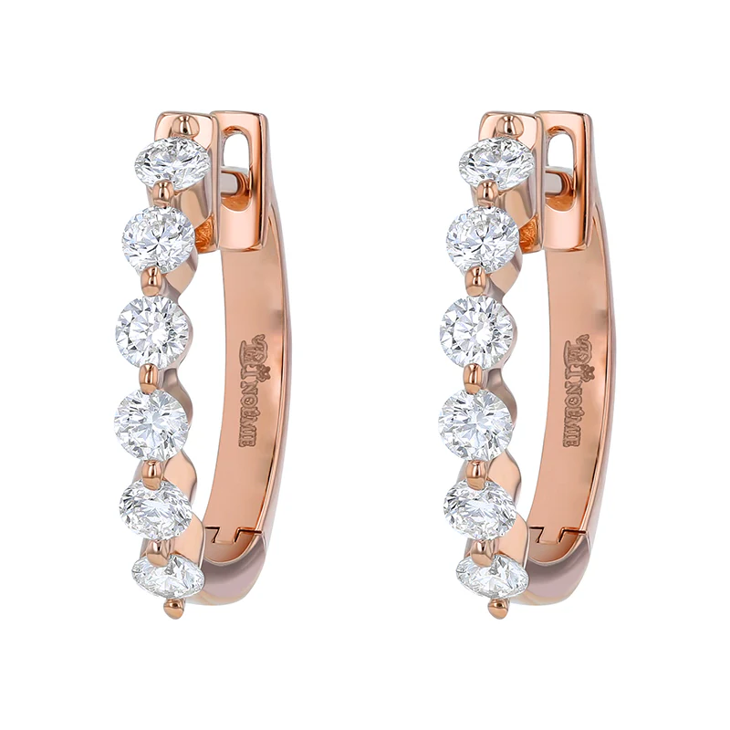 Multiple Hoops with 0.50 Carats - 14K Gold | VS Clarity Lab Grown Diamonds - Image 3