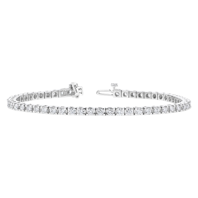 3 Carat Diamond Tennis Bracelet - 18K Gold | VS Clarity Natural Diamonds - Image 8