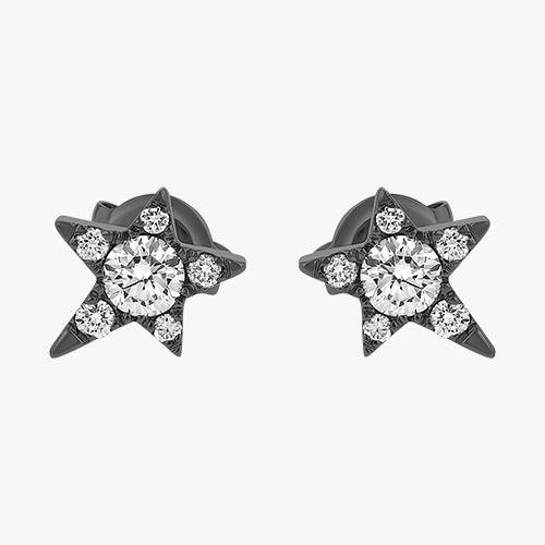 Single Star Diamond Earring - 18K Gold | VS Clarity Natural Diamonds - Image 9