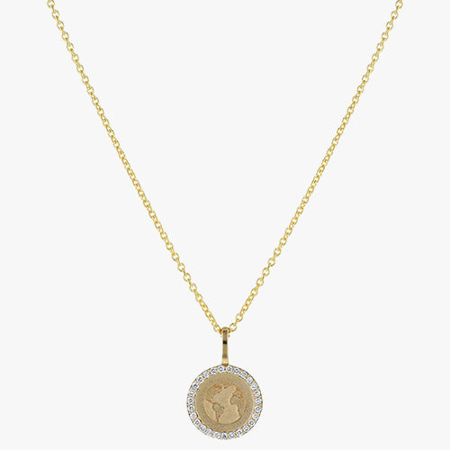 Noémie Earth Diamond Medallion - 14K Gold | VS Clarity Lab Grown Diamonds - Image 3