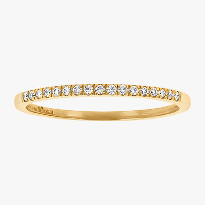 Petite Diamond Band Ring - 18K Gold | VS Clarity Natural Diamonds - Image 4