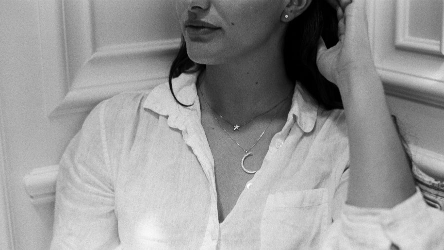 Single Star Diamond Necklace - 18K Gold | VS Clarity Natural Diamonds - Image 4