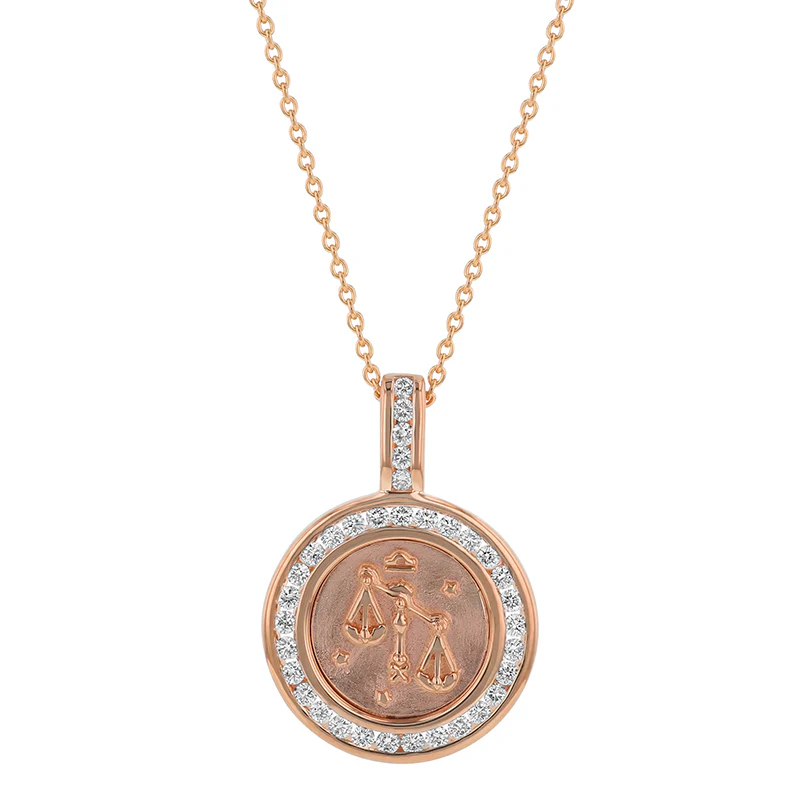 Zodiac Diamond Pendant Necklaces - 14K Gold | VS Clarity Lab Grown Diamonds - Image 12
