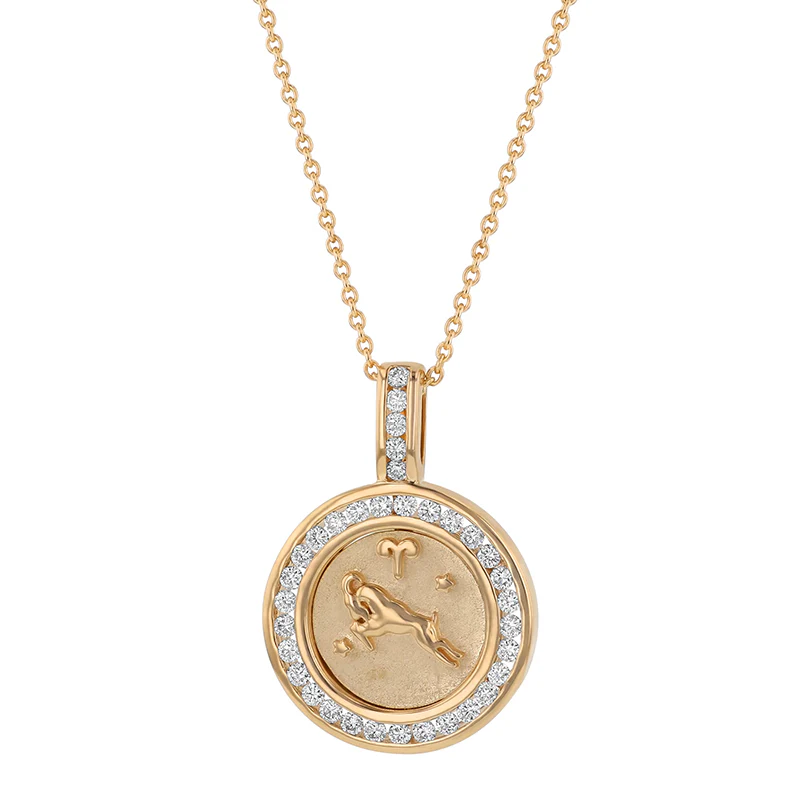 Zodiac Diamond Pendant Necklaces - 14K Gold | VS Clarity Lab Grown Diamonds - Image 16