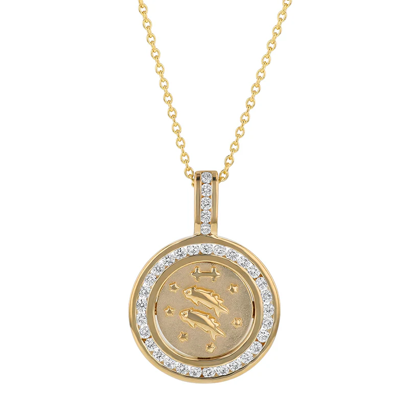 Zodiac Diamond Pendant Necklaces - 14K Gold | VS Clarity Lab Grown Diamonds - Image 22
