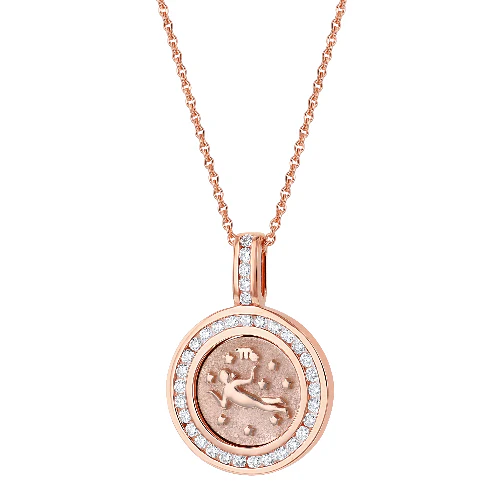 Zodiac Diamond Pendant Necklaces - 14K Gold | VS Clarity Lab Grown Diamonds - Image 24