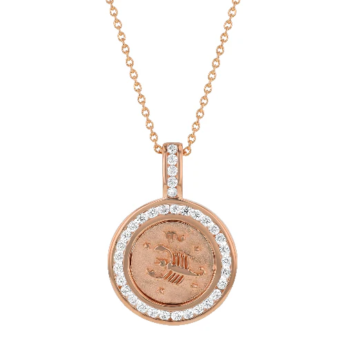 Zodiac Diamond Pendant Necklaces - 14K Gold | VS Clarity Lab Grown Diamonds - Image 3