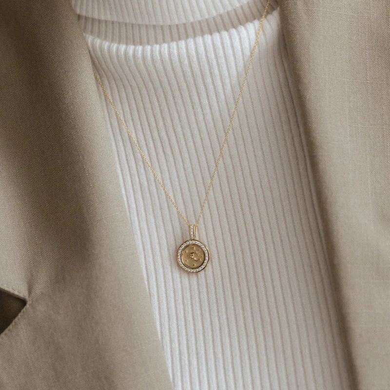 Zodiac Diamond Pendant Necklaces - 14K Gold | VS Clarity Lab Grown Diamonds - Image 30