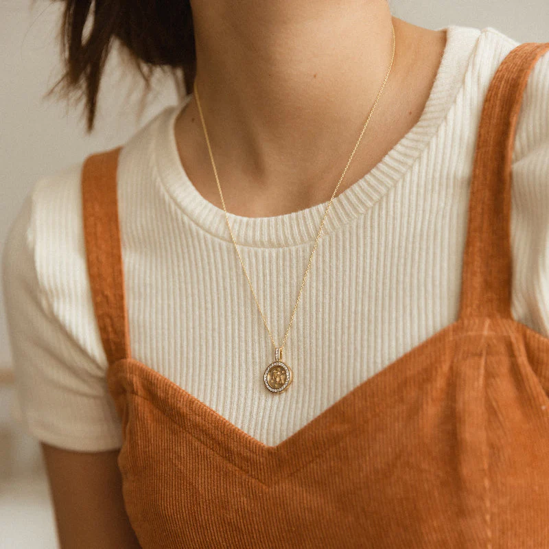 Zodiac Diamond Pendant Necklaces - 18K Gold | VS Clarity Natural Diamonds - Image 9