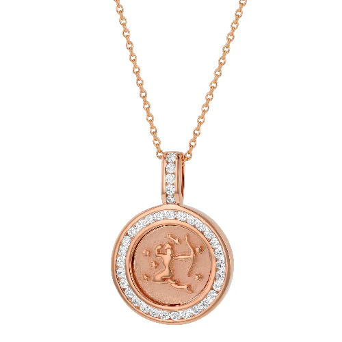 Zodiac Diamond Pendant Necklaces - 14K Gold | VS Clarity Lab Grown Diamonds - Image 5
