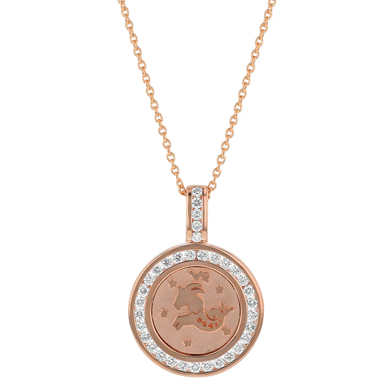 Zodiac Diamond Pendant Necklaces - 14K Gold | VS Clarity Lab Grown Diamonds - Image 7